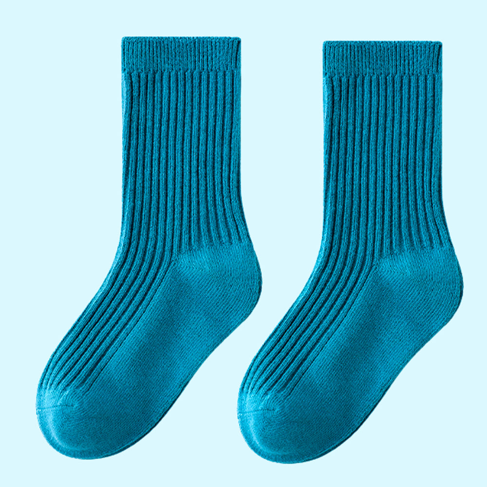 3pcs Olive, Mint & Teal dark Socks set for kids, 2yrs - 5yrs