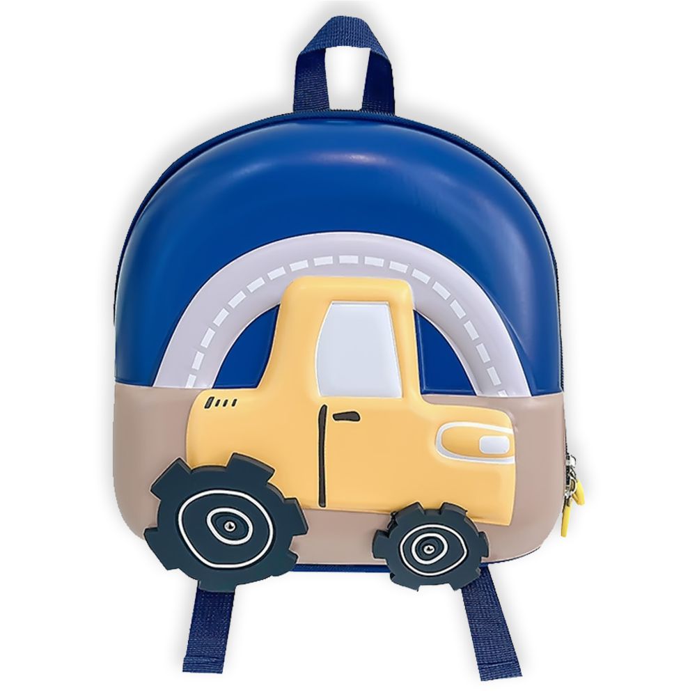 Mini Size Blue Car Nursery and Early School Backpack for Pre Toddlers, 1year- 4years