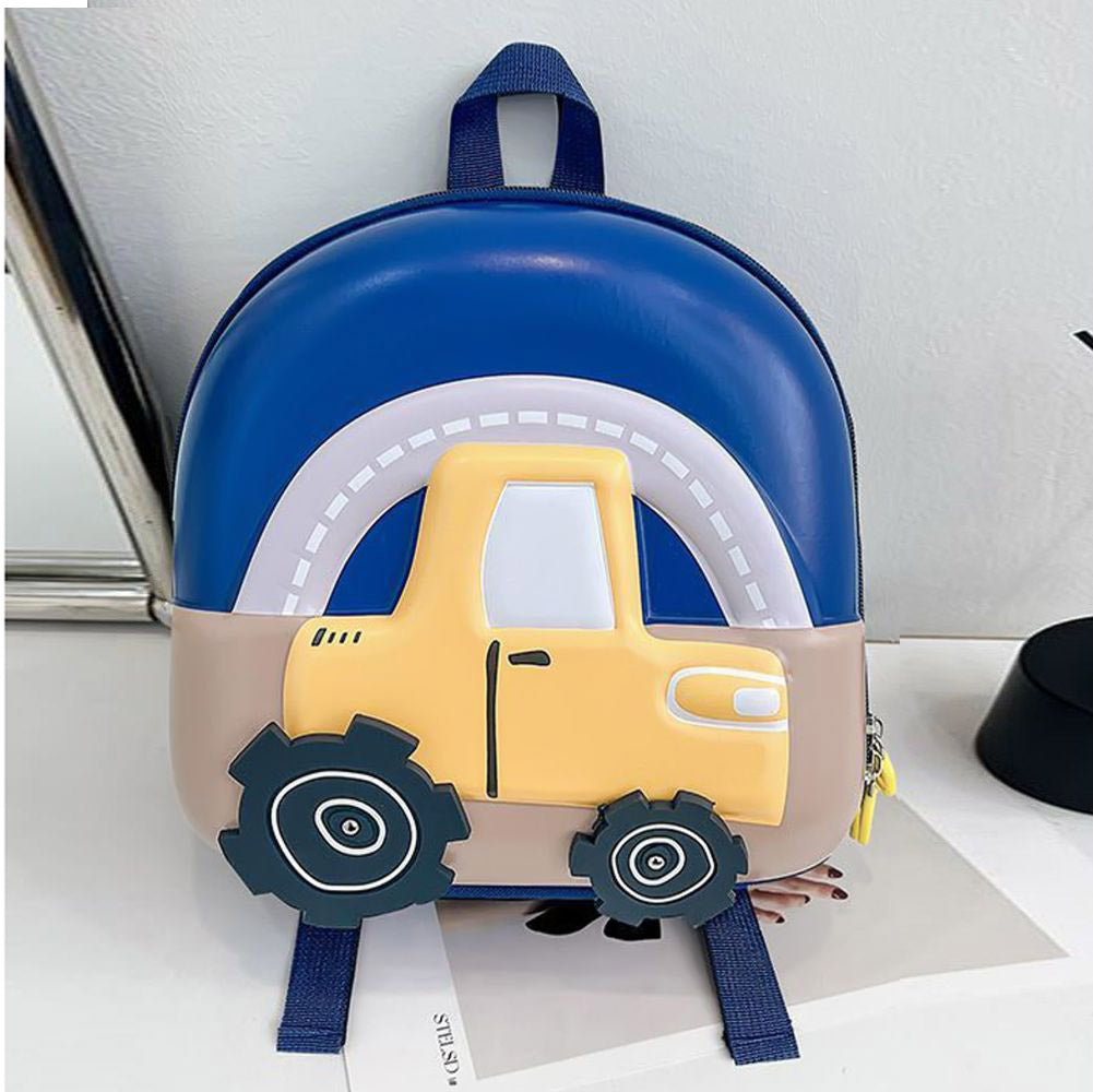 Mini Size Blue Car Nursery and Early School Backpack for Pre Toddlers, 1year- 4years