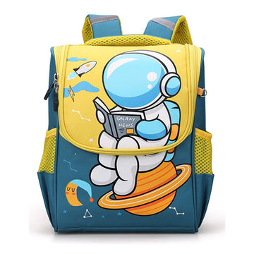 Blue Astro Flap Early School Backpack for Toddlers, 2yrs - 5yrs
