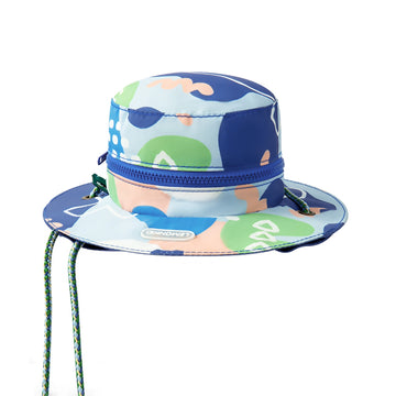 Blue Safari Hat Shape Casual Mini size Outdoor/Beach Sling Bag for Kids