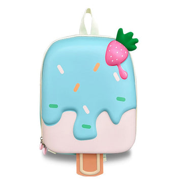 Mini Size Blue Icecream Nursery and Early School Backpack for Pre Toddlers, 2years- 5years