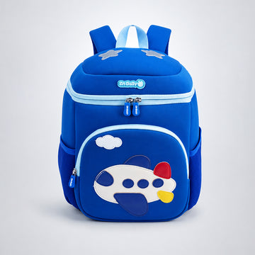 Blue Plane Soft Neoprene Backpack for Toddlers & Kids,3yrs to 5yrs