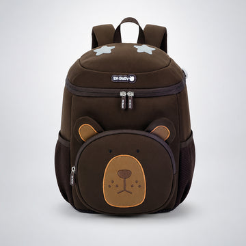 Brown 3D Bear Soft Neoprene Backpack for Toddlers &  Kids, 3yrs - 5yrs