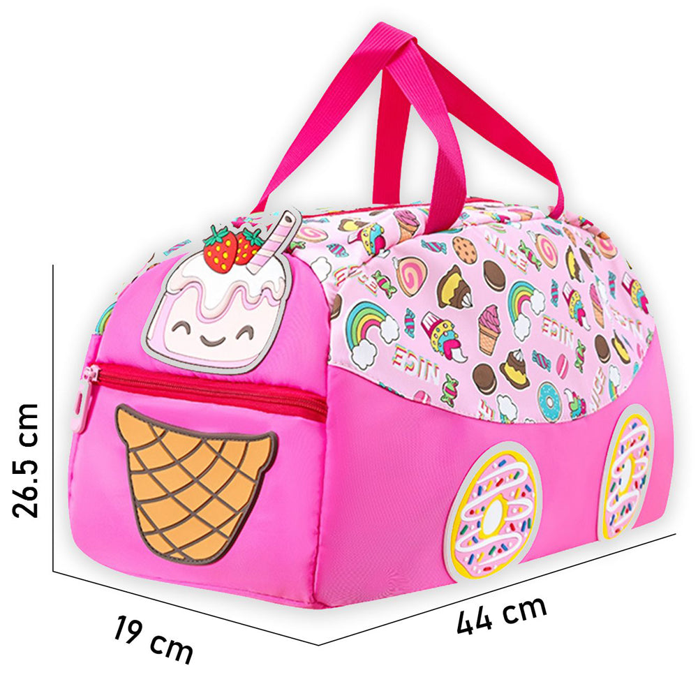 Donuts Candy Theme Kids Duffle Bag for Classes and Travel, 5yrs +
