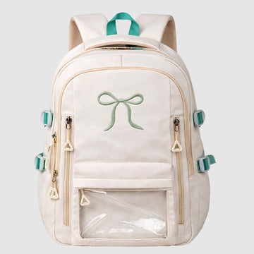 Ivory Bow Multi-Pocket School Backpack for Kids & Teens