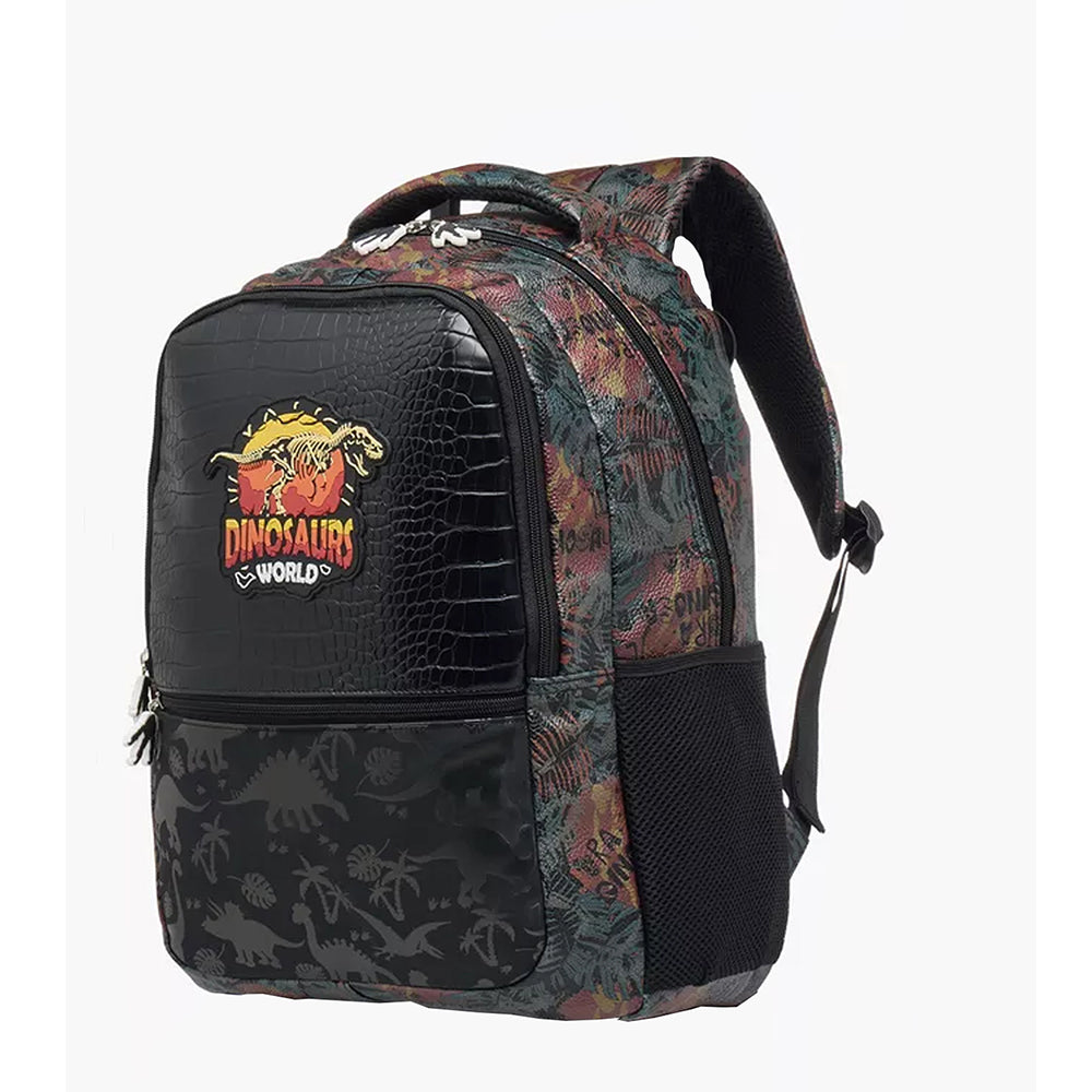 2pcs set of Jurasic Dino School Backpack & matching Lunchbag for Kids, 5yrs - 10yrs