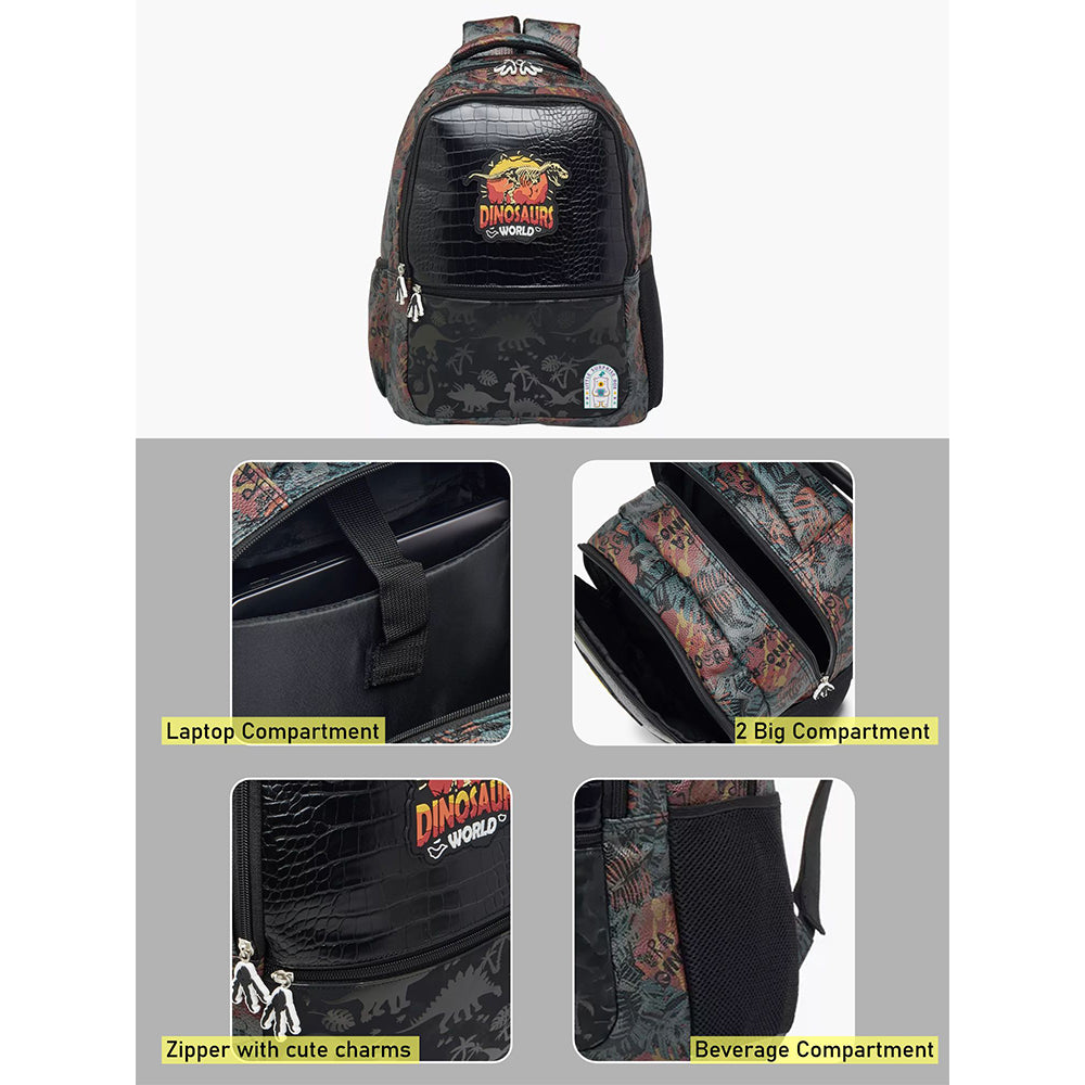 Jurasic Dino School Backpack for Kids, 5yrs - 10yrs