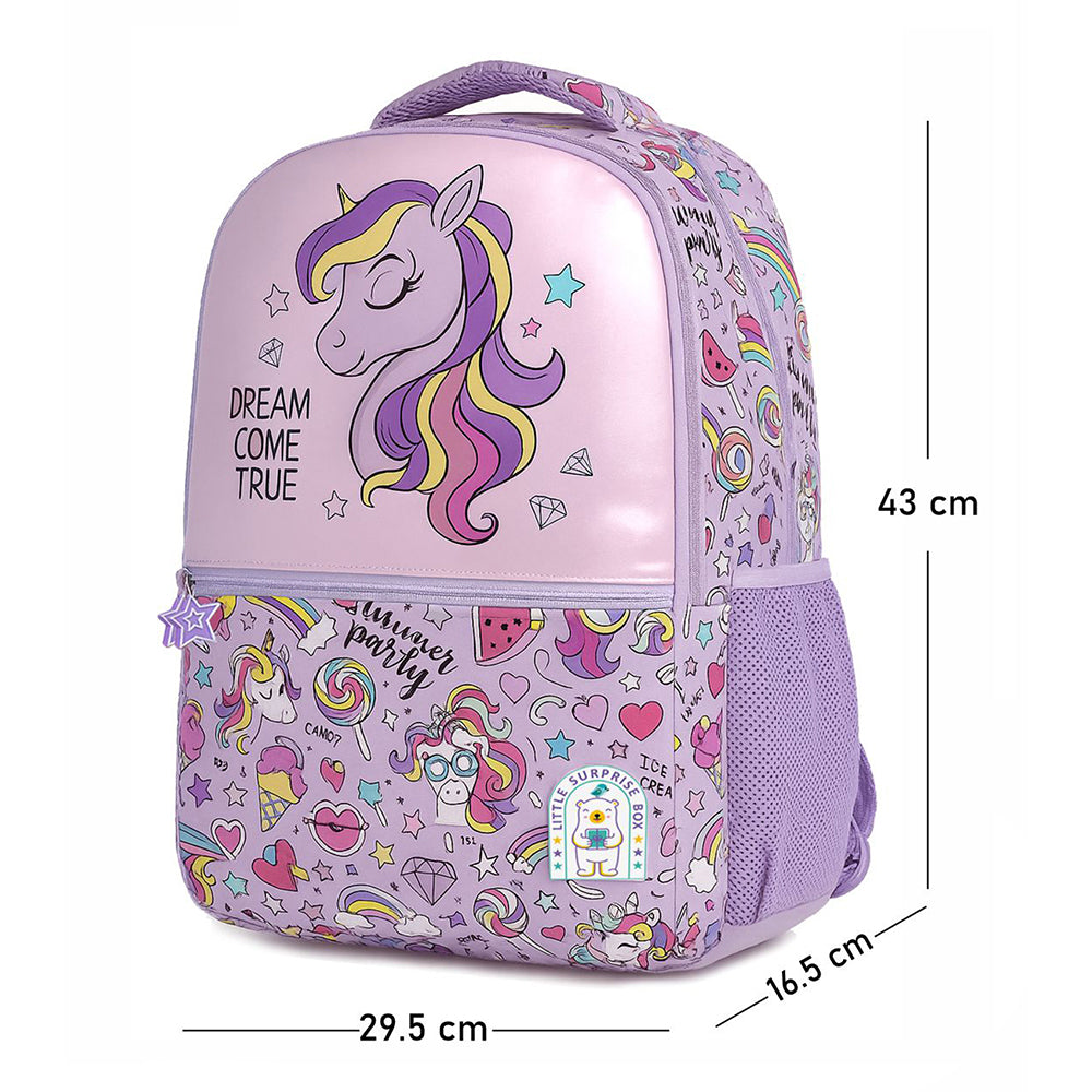 Hologram Unicorn School Backpack for Kids, 5yrs - 10yrs