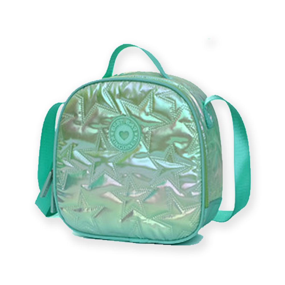 3pcs Shiny Mint Star Matching Backpack, Lunch Bag and Stationery Pouch, 8yrs to Adults