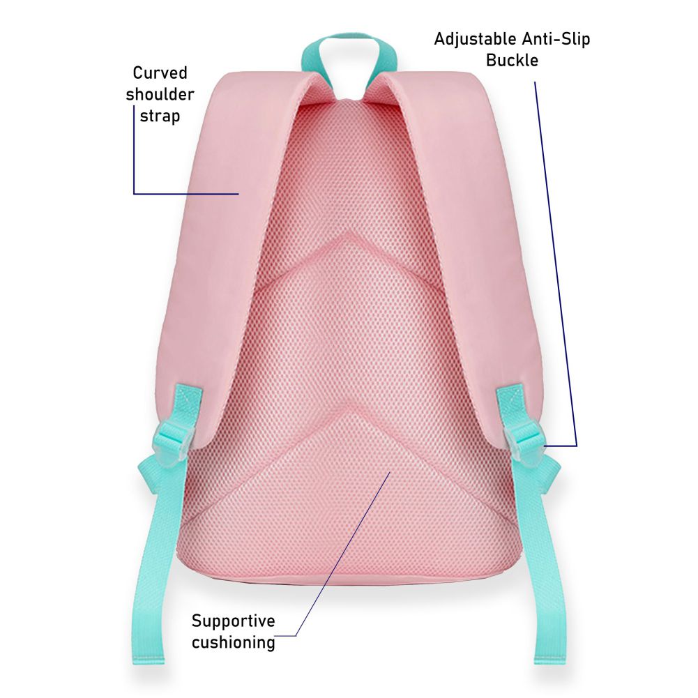 3pcs Pink Cool Glasses Matching Backpack, Lunch Bag and Stationery Pouch, 8yrs to Adults