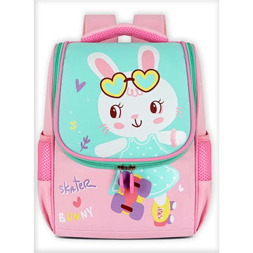 Pink Rabbit Flap Early School Backpack for Toddlers, 2yrs - 5yrs