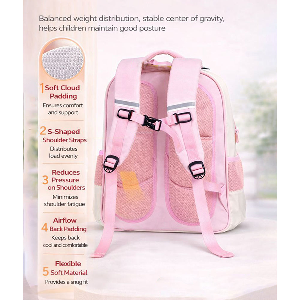 Pink & Mint 3 different pocket style school backpack for older kids & Adults