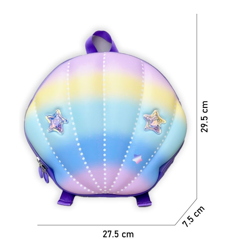 Mini Size Purple Shell Nursey and Early school Backpack for Pre toddlers, 2 years - 5years