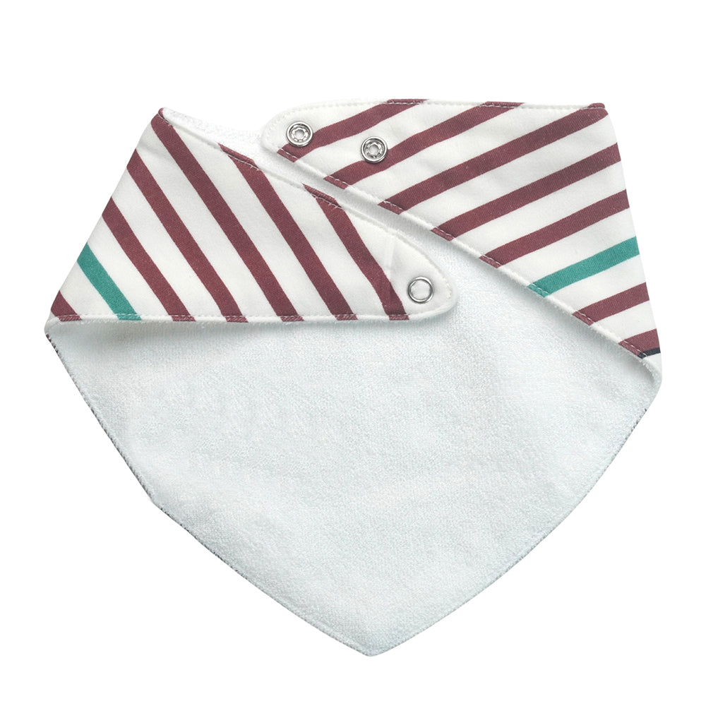 3PCS Set of Sports print premium adjustable snap button closure Bibs