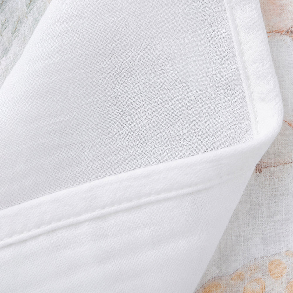 Jungle Friends Super Soft Muslin Cotton Blanket for Newborns & Infants with Free Storage Pouch