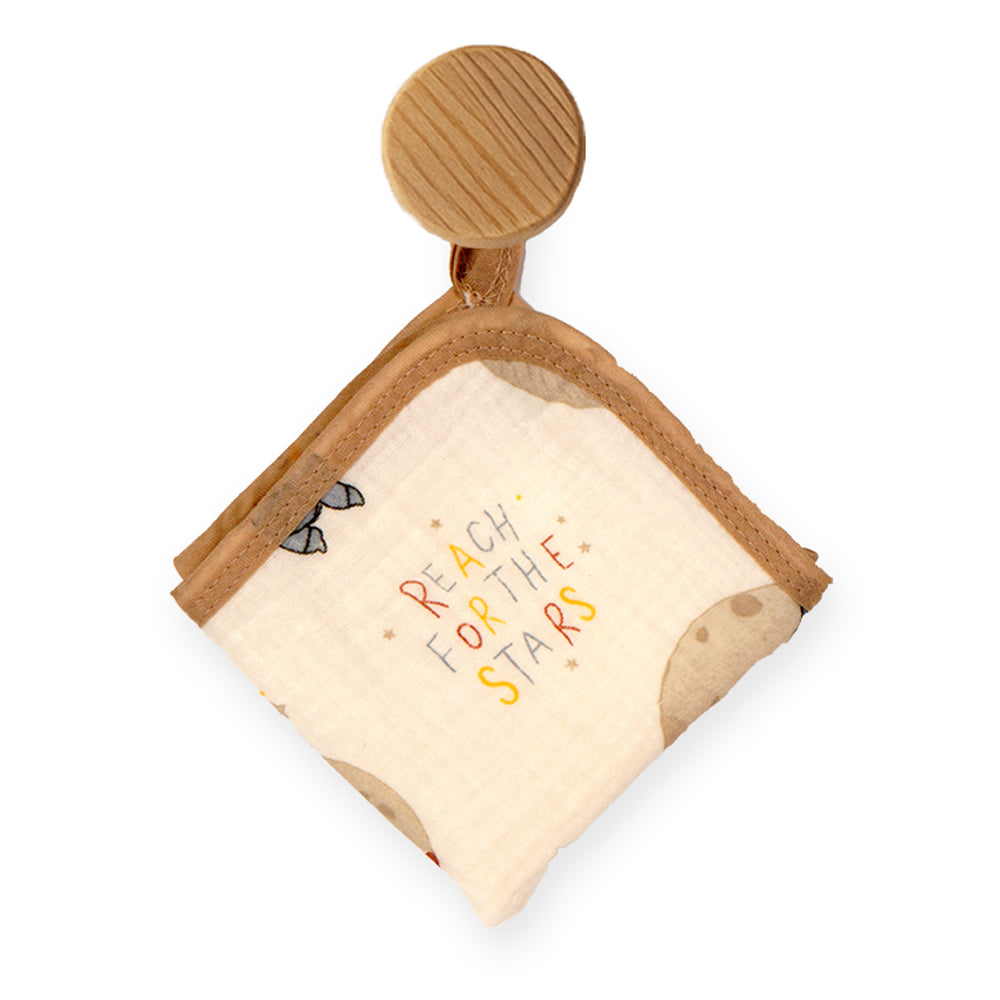 Tedddy Stars muslin cotton blanket with 2 matching Napkins for Newborn & Infants