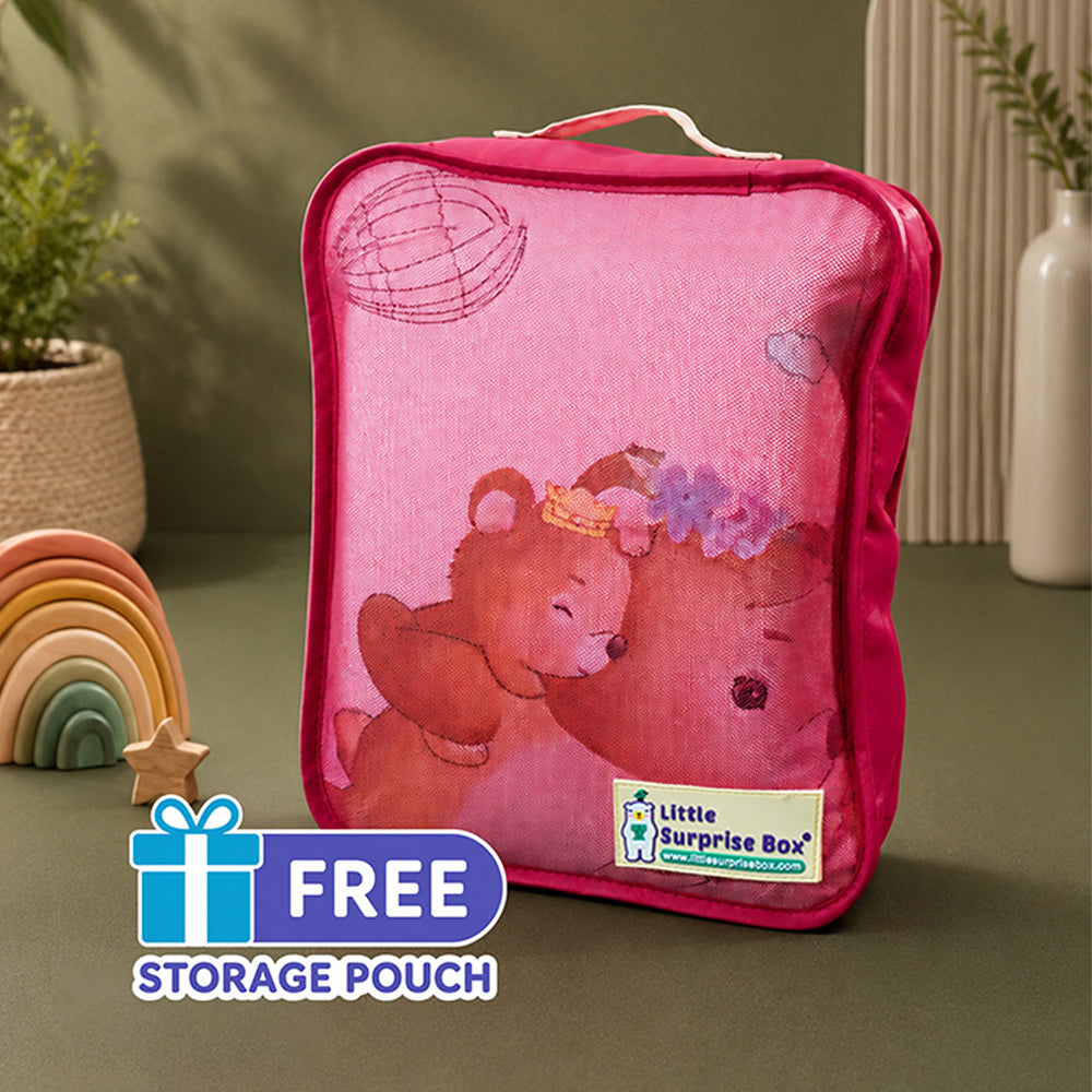 Bear & Star dreams Soft Cotton Winter Blanket for Newborn & Infants with Free Storage Pouch