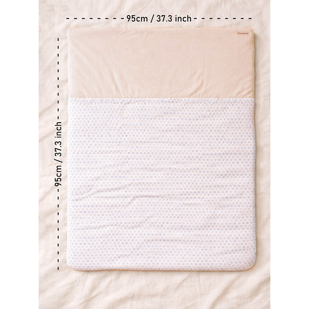 Small Leaves Theme Soft Cotton Winter Wrapper with Hood for Newborn & Infants with Free storage Pouch