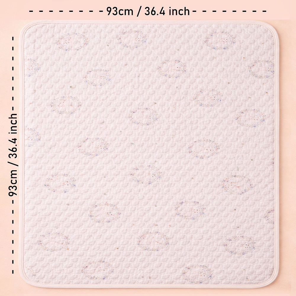 Wreath Wooland Theme Soft Quilted Cotton Winter Wrapper with Hood for Newborn & Infants with Free storage Pouch