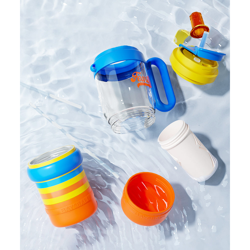 Blue Orange 4 in one Water Bottle , infuser & mini snack box for teens and Adults, 1000ml