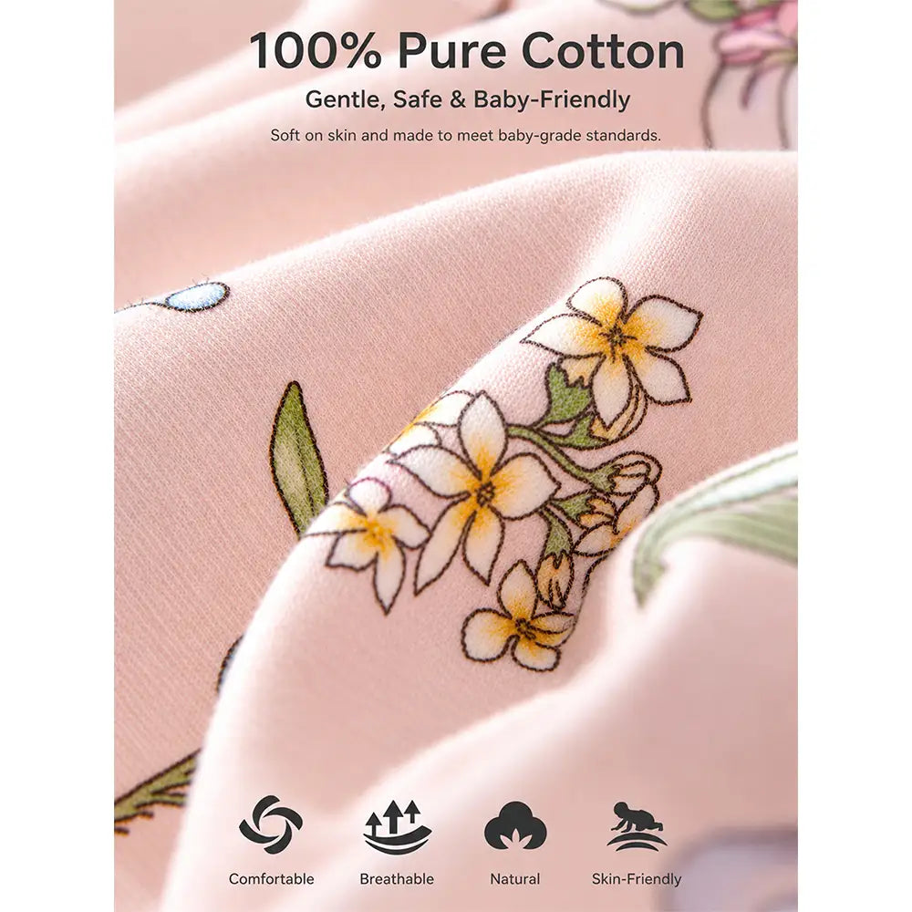15 pcs Bunny Wings Floral Newborn Baby Girl Gift Box All Season Wear Hamper(0 - 6 months)