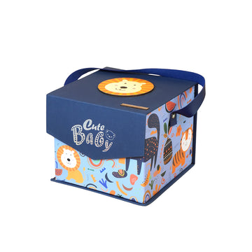 16pcs Blue King Lion Newborn Hamper/Gift Box for Baby Boy, 0-6 months