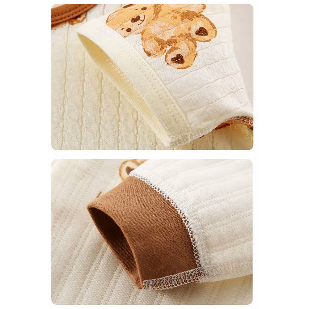 21 pcs Brown Cream Lovely Bear Newborn Baby Girl/ Boy Gift Box , all season wear Hamper, (0 - 12 months)