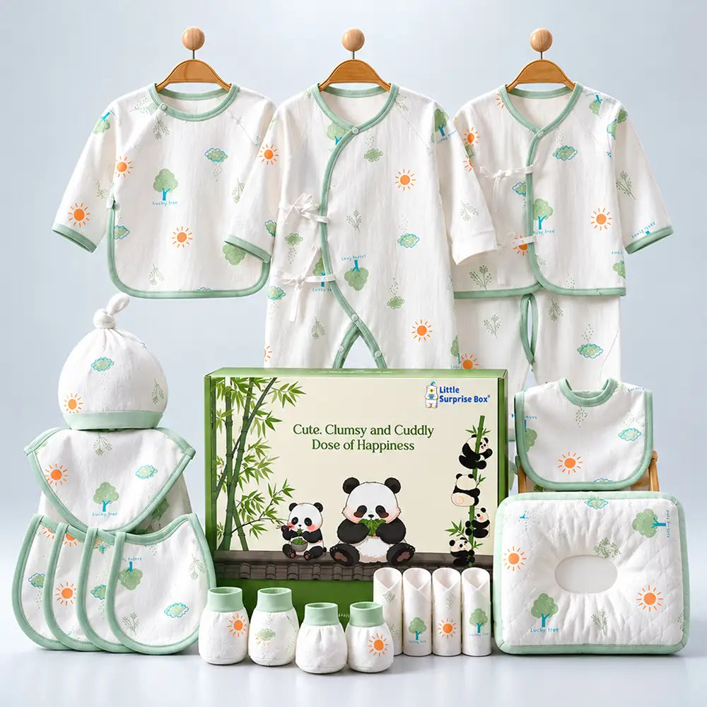 21 pcs Little Tree Newborn Baby Girl/ Boy Gift Box All Season Wear Hamper(0 - 6 months)