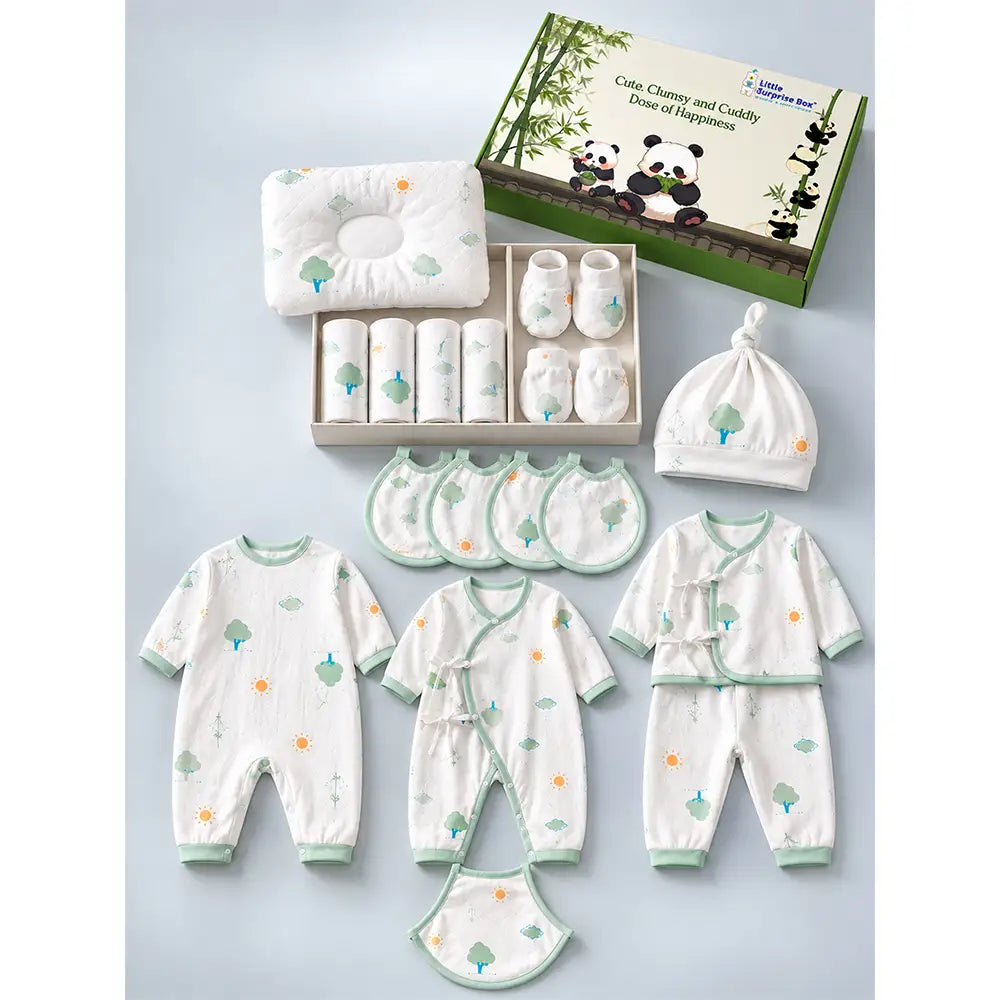 21 pcs Little Tree Newborn Baby Girl/ Boy Gift Box All Season Wear Hamper(0 - 6 months)