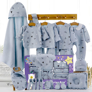 Newborn Baby Boy/Baby Girl 22 pcs Gift Box, Blue (0 - 12 Months)