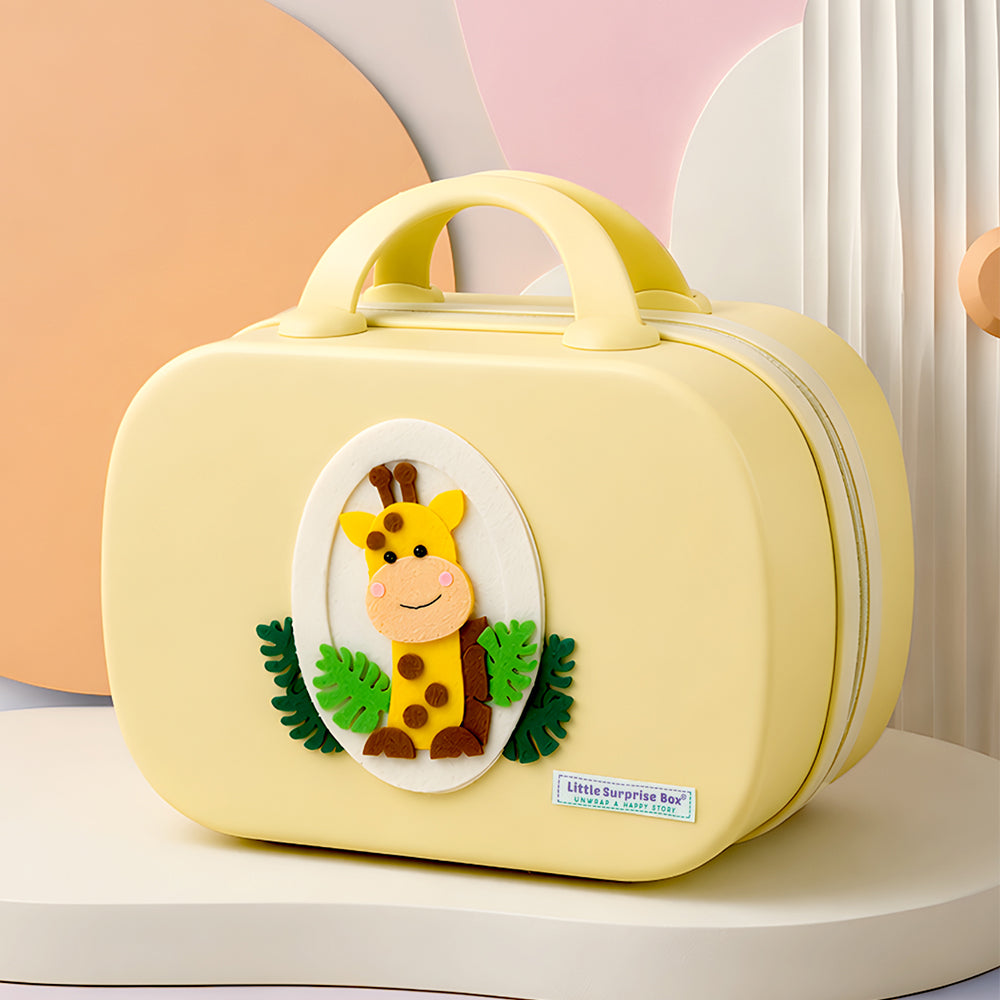22 pcs small Bear Hamper for Newborn Baby Boy/ Baby Girl, All season wear hamper with Giraffe travel Suitcase , 0-12 months