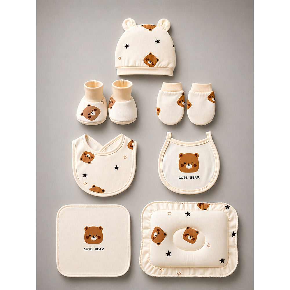 22 pcs Tribal Bear Hamper for Newborn Baby Boy/ Baby Girl, All season wear hamper with tribal bear travel Suitcase , 0-12 months
