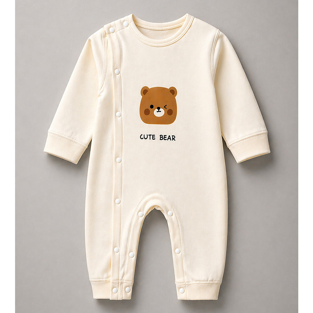 25 pcs Beige Bear Hamper for Newborn Boy/Girl, All Season wear hamper with luxury designed blue storage cane basket 0-12 months