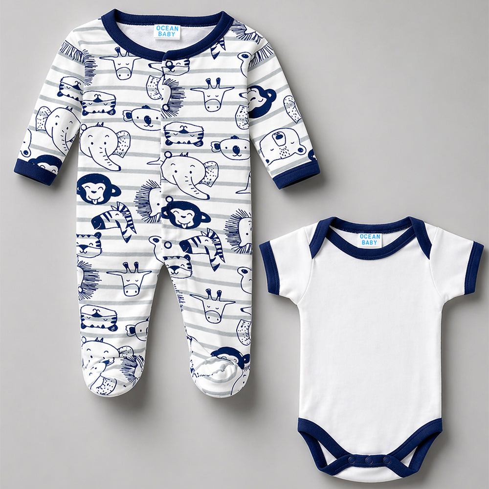 25 pcs, Twin Boy & Girl White cane basket themed Newborn Baby Boy, All Season wear,Gift Hamper set, 0-6 months