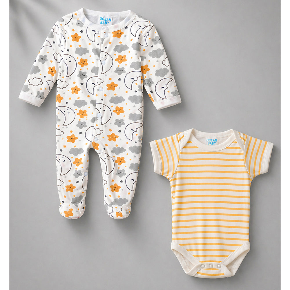 25 pcs, Twin Boys White cane basket themed Newborn Baby Boy, All Season wear,Gift Hamper set, 0-6 months