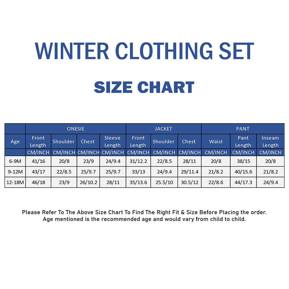 3 PCS Dino Print light Blue Sporty tracks style Winter Clothing Set for Baby Boy