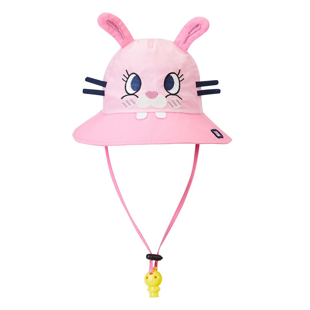 3d Black whisker Bunny Wide Coverage Sun Hat for Kids& Toddlers with Adjustable Strap