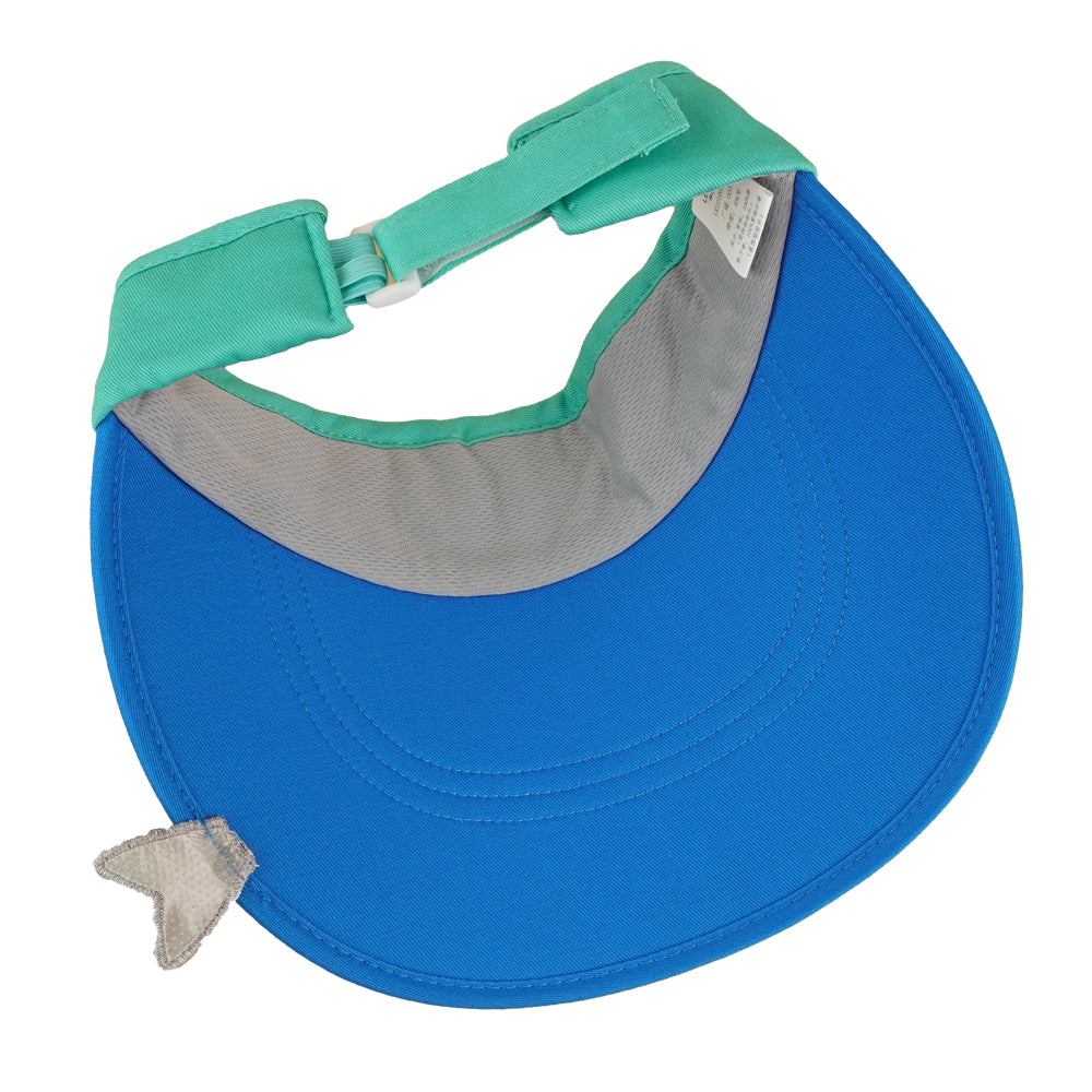 Cotton Blue Shark theme Visor Hat for Kids & Toddlers