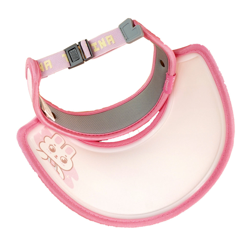 Pink Rabbit theme soft Fabric Visor Hat for Kids& Toddlers
