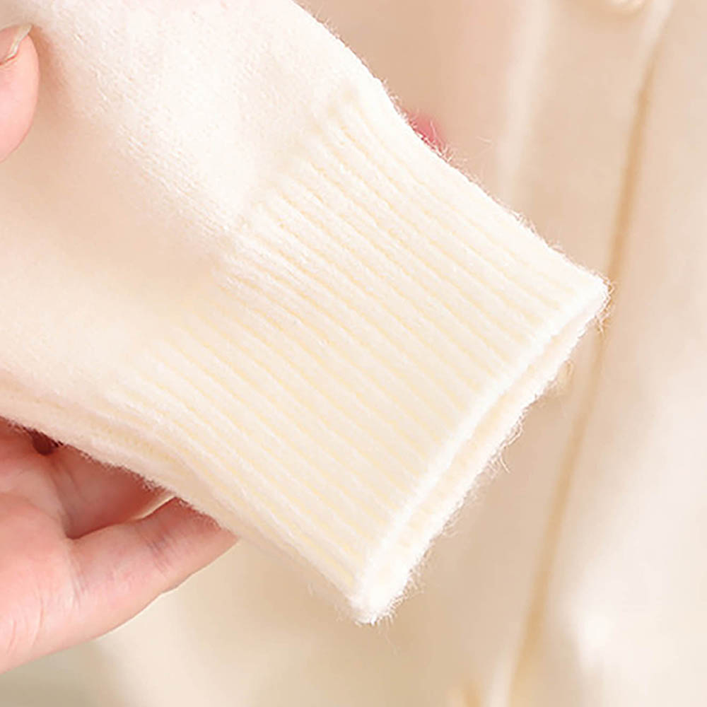Cream Pearl Hearts Warmer cardigan Sweater for Kids