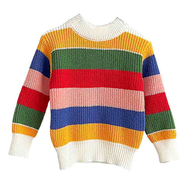 Multi Striped cardigan Sweater for Kids