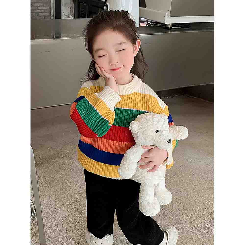 Multi Striped cardigan Sweater for Kids