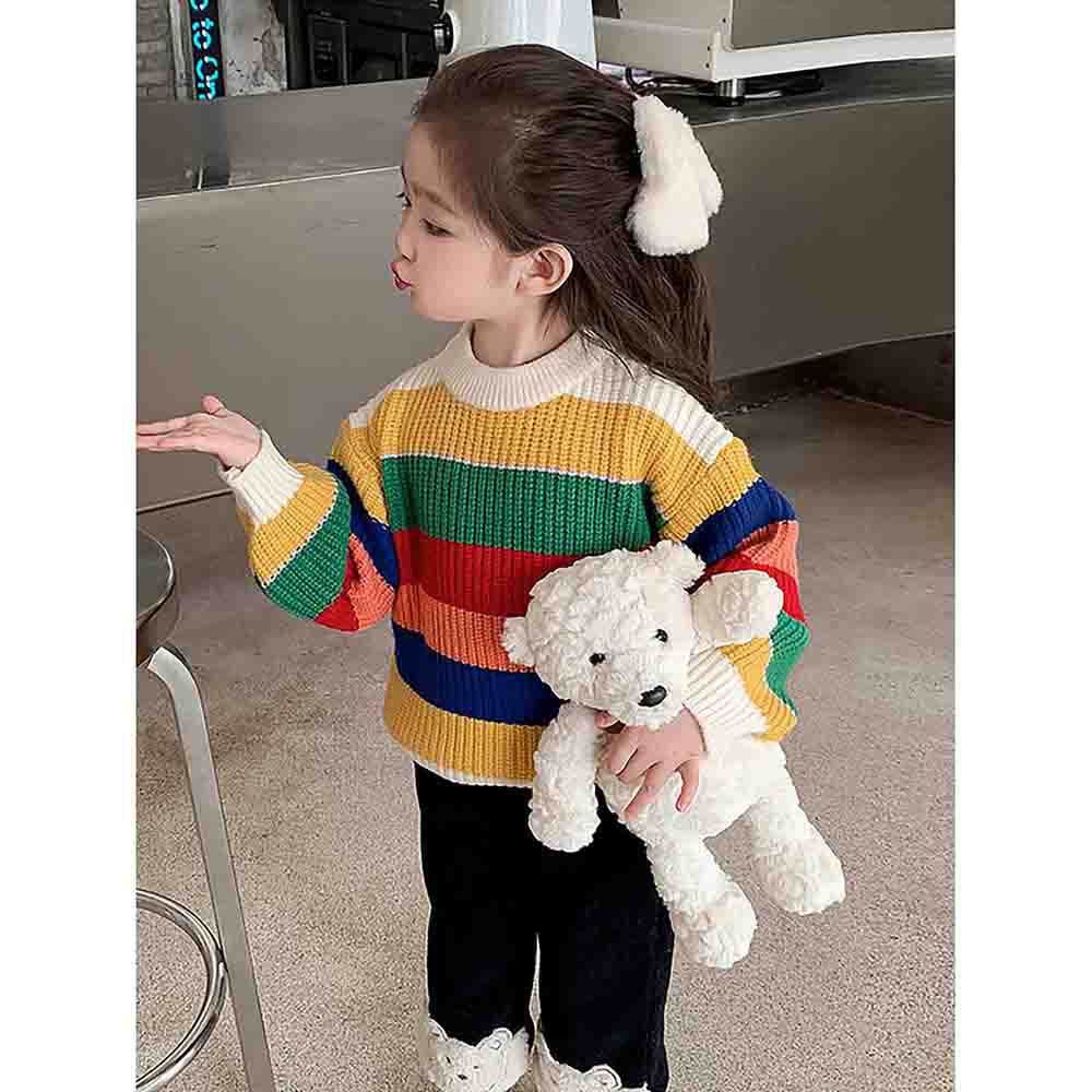 Multi Striped cardigan Sweater for Kids