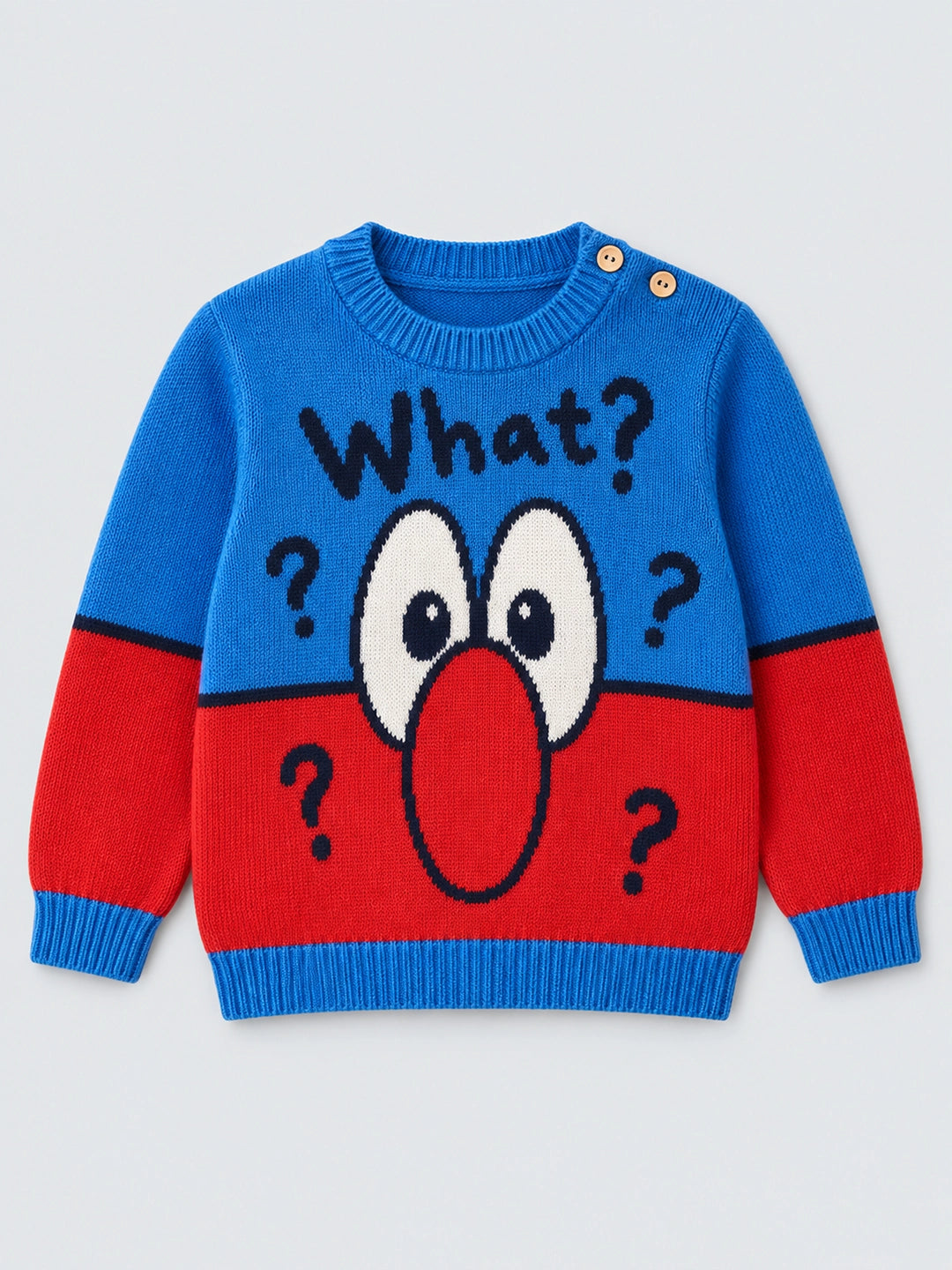 Blue Monster Theme Cardigan/Warmer/Sweater for Toddlers & Kids