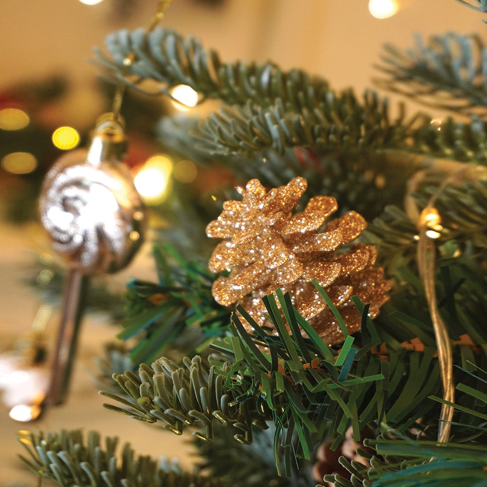 14 pcs  Champagne Gold & white  themed Christmas Balls tree hanging, XMAS Decoration set.