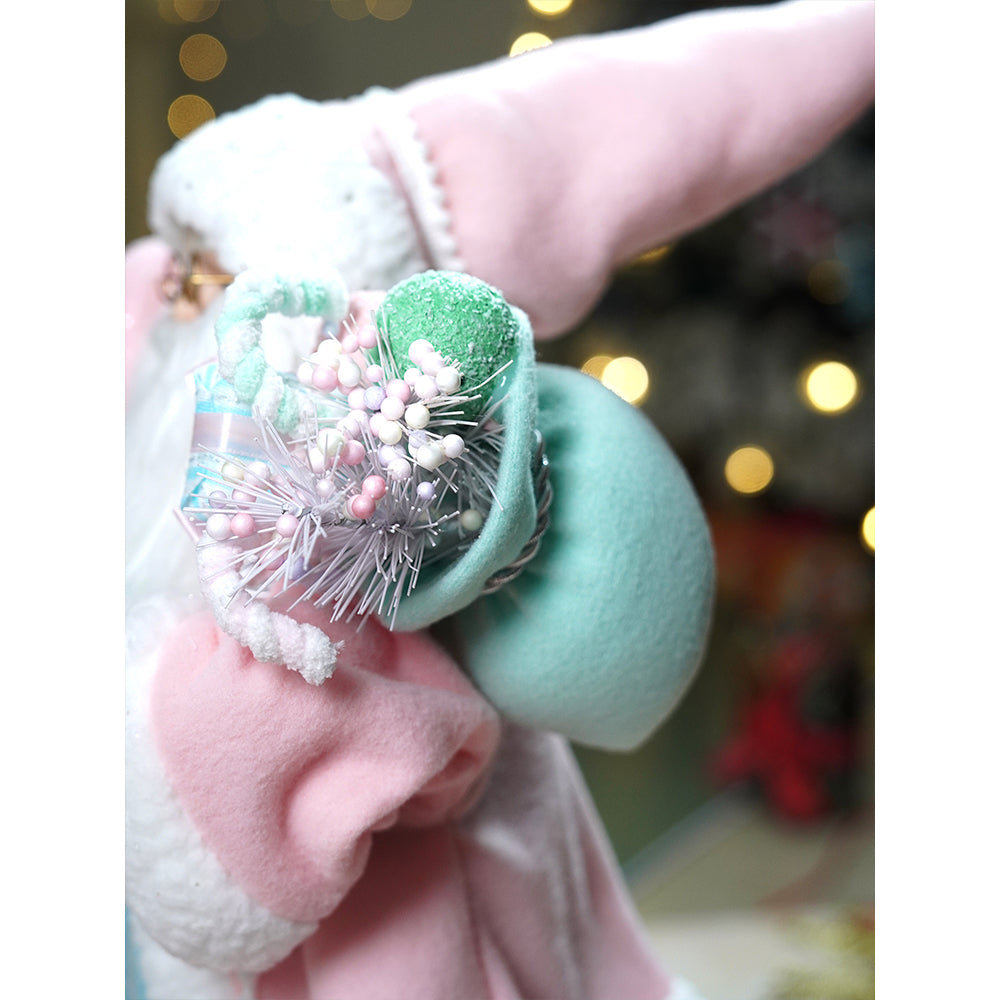 20 inches Pastel Candyland self standing Santa Christmas table décor and christmas décor
