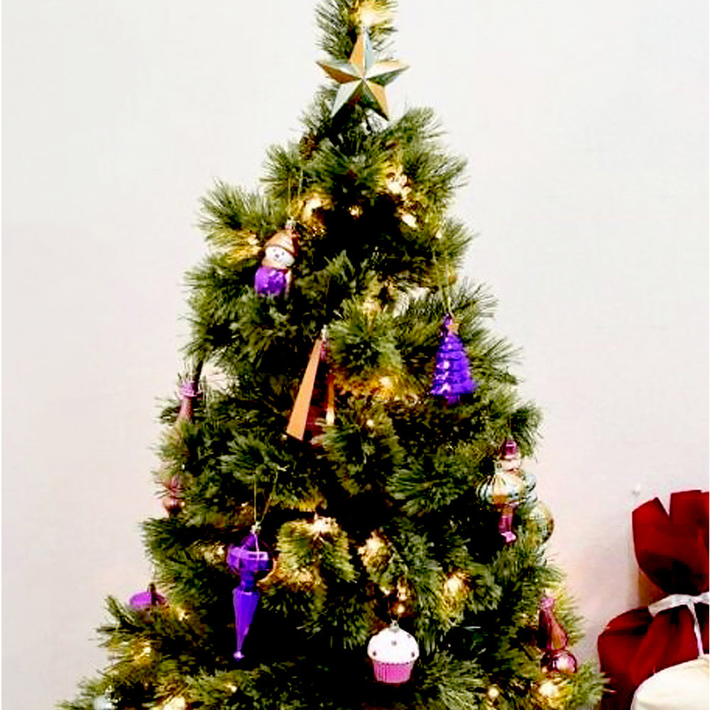 22pcs Pink , Purple, Mint Big Long size  nutcracker assorted Christmas Tree Balls & xmas decoration set