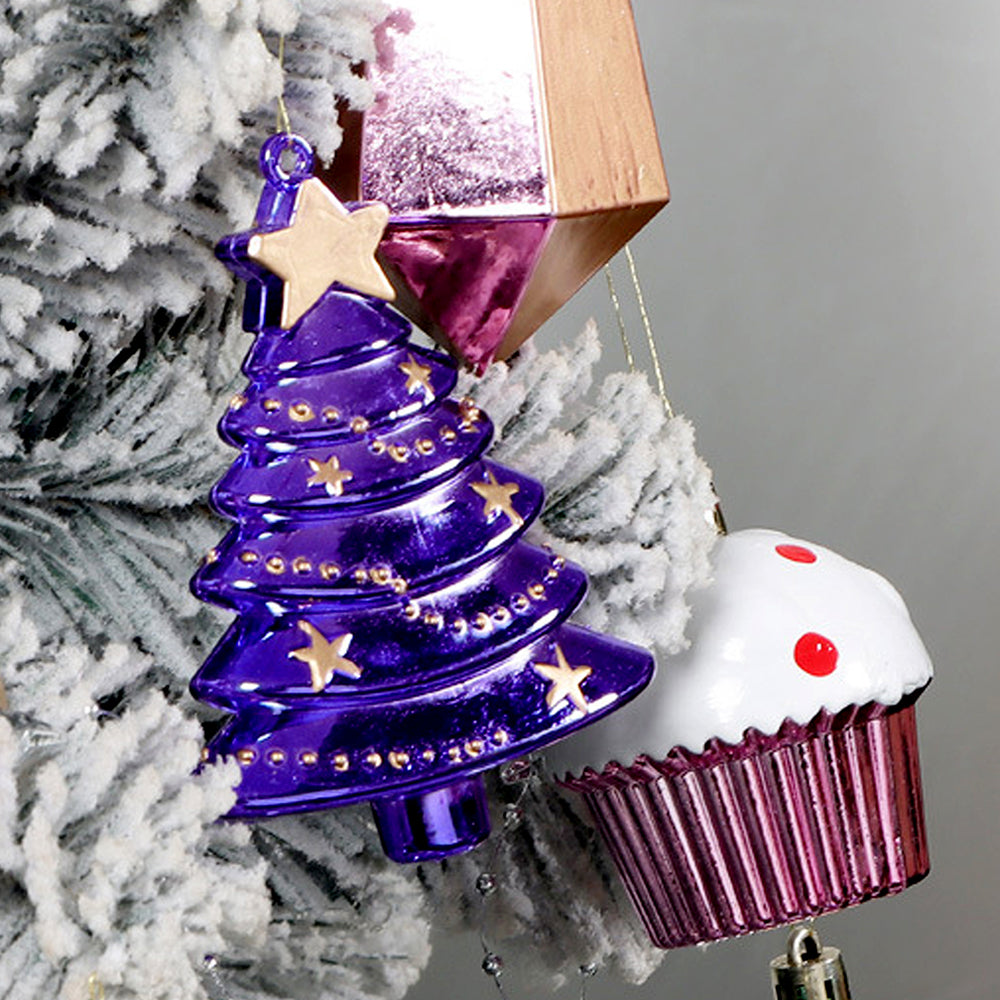 22pcs Pink , Purple, Mint Big Long size  nutcracker assorted Christmas Tree Balls & xmas decoration set