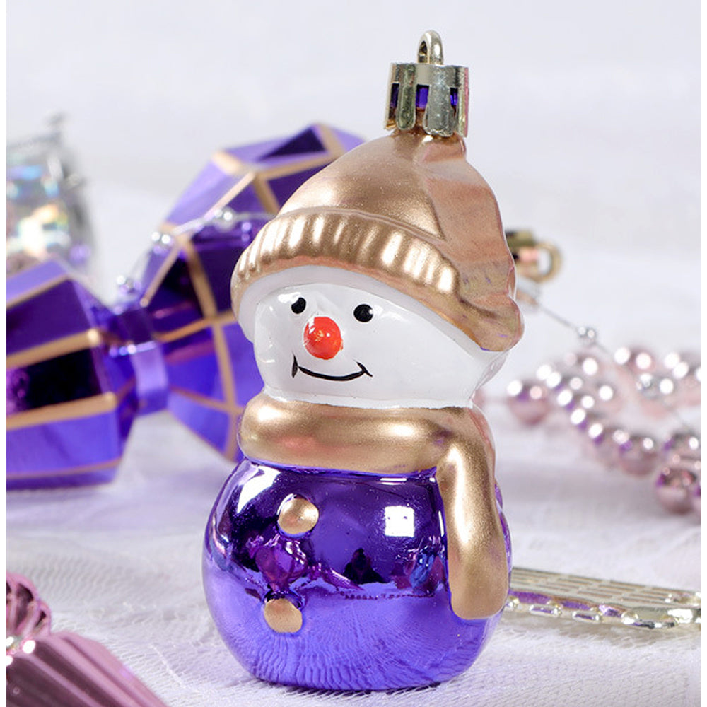 22pcs Pink , Purple, Mint Big Long size  nutcracker assorted Christmas Tree Balls & xmas decoration set